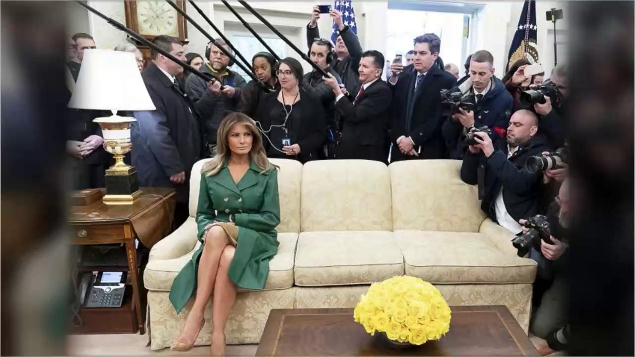 Melania Trump nello Studio Ovale